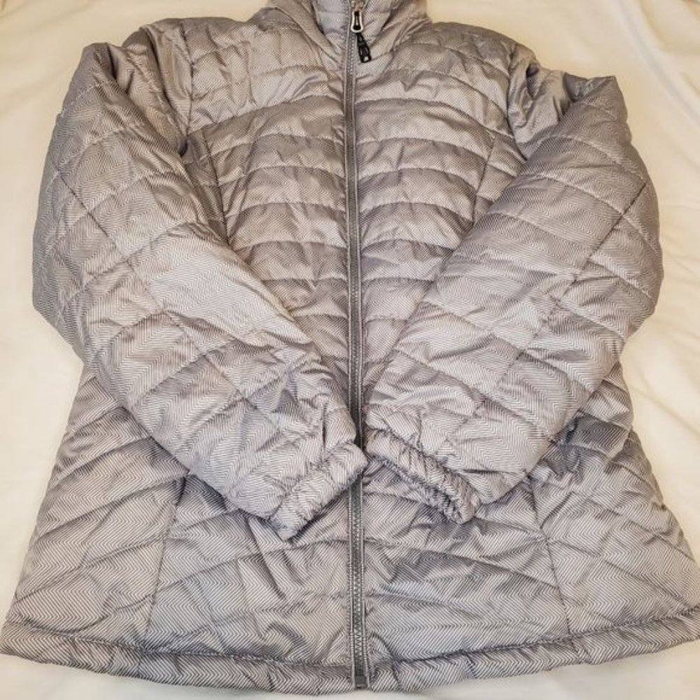 ZEROXPOSUR Women's Puffer Zip Up Jacket, Medium, Black & Gray - Picture 11 of 14